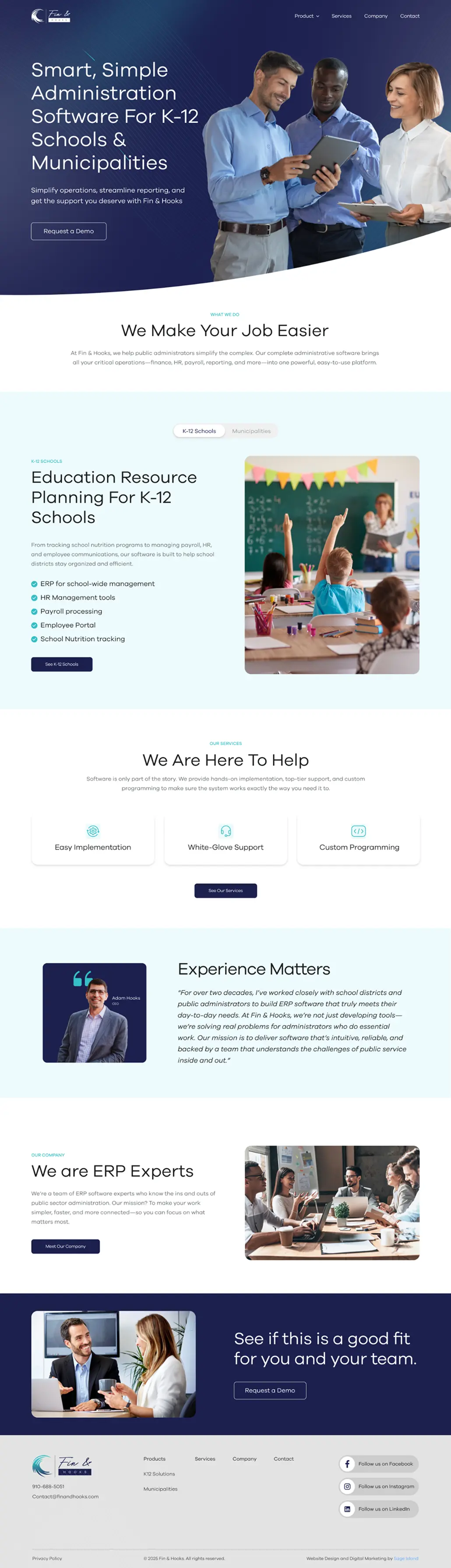 Fin & Hooks Landing Page